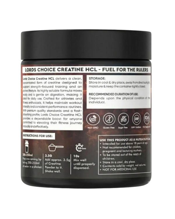 Lords Choice Creatine HCL - ICE COLA Flavour | Fuel for the Rulers